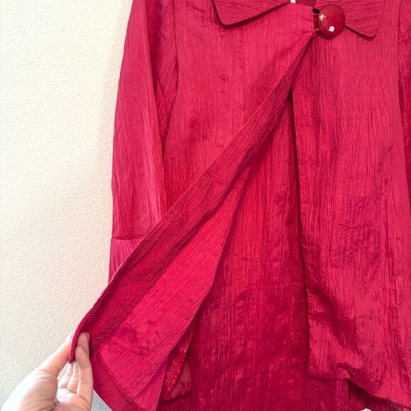 Keren Hart Crinkle Pink Jacket Size Small NWT - Picture 5 of 10